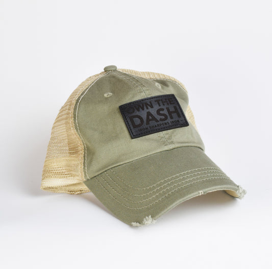 Own The Dash Leather Dad Cap