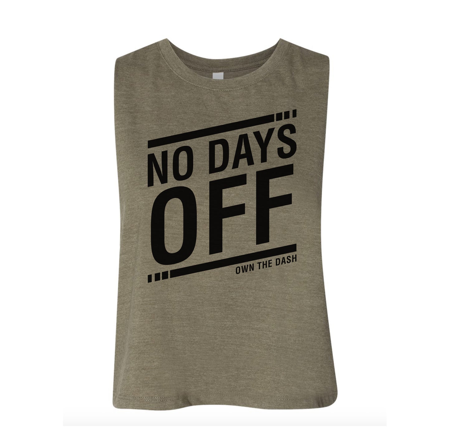 No Days Off Ladies Crop Tank