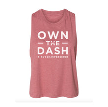 Load image into Gallery viewer, Own The Dash Logo Ladies Crop Tank
