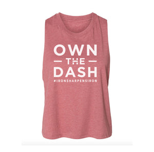 Own The Dash Logo Ladies Crop Tank