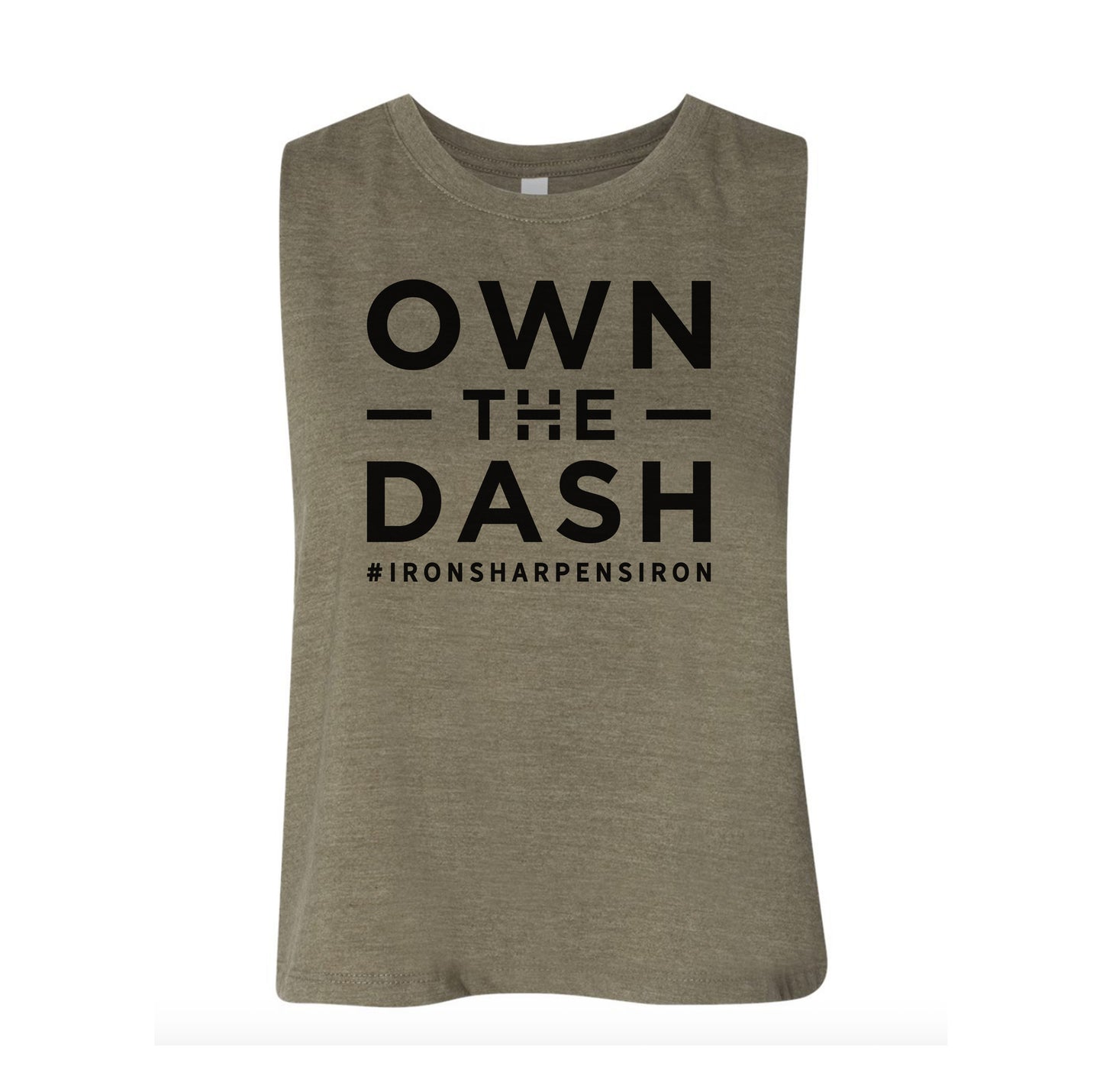 Own The Dash Logo Ladies Crop Tank