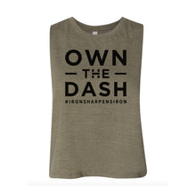 Load image into Gallery viewer, Own The Dash Logo Ladies Crop Tank
