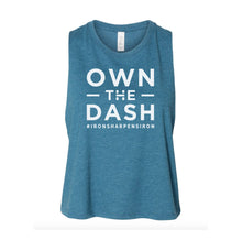 Load image into Gallery viewer, Own The Dash Logo Ladies Crop Tank
