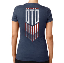 Load image into Gallery viewer, OTD RWB Shield Ladies Shirt
